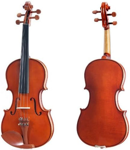 Cecilio CVN-200 Solid Wood Violin with Tuner and Lesson Book, 1/2 - Nickel (Used)