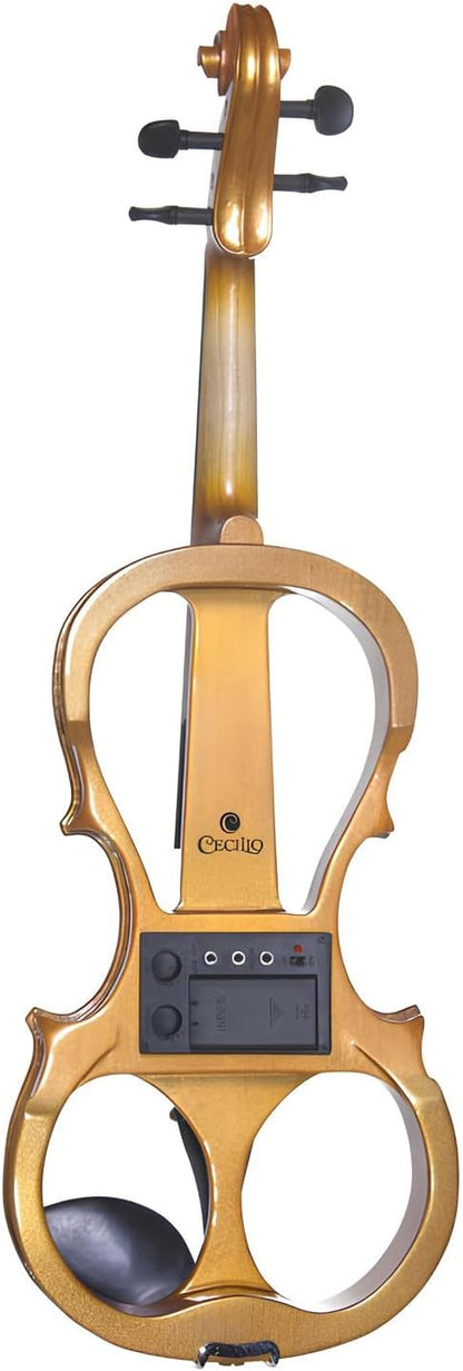 Cecilio Left-Handed Solid Electric Violin With Ebony Fittings for Musicians (Like New)