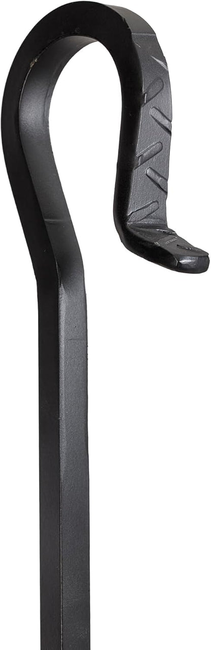 UniFlame C-1003 29.5" Ergonomic Fireplace Ash Shovel with Crook Handle - Black (Like New, No Retail Box)