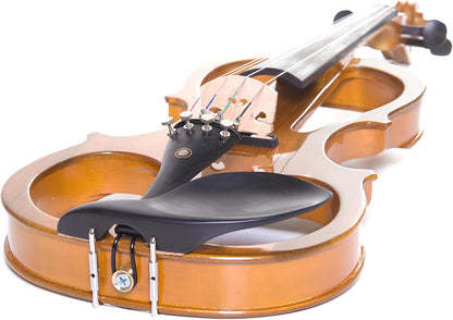 Cecilio Left-Handed Electric Violin With Case - Yellow Maple Metallic, Full Size (Used)