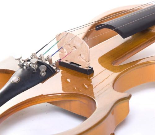 Cecilio 3/4 Electric Solid Wood Violin w/ Ebony Fittings, Metallic Yellow Maple (Like New)