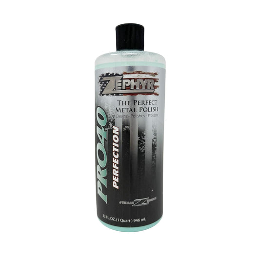 Zephyr Pro 40 Perfection Liquid Metal Polish for Semi Truck & Big Rigs-Fuel Tank (Like New)