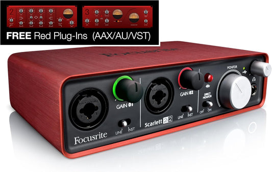 Focusrite Scarlett 2i2 (1st Gen) USB Recording Audio Interface, 2 Channels (Used, No Retail Box)