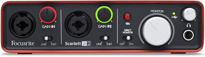 Focusrite Scarlett 2i2 (1st Gen) USB Recording Audio Interface, 2 Channels (Used, No Retail Box)