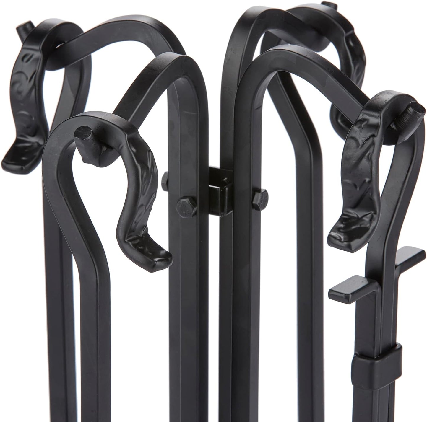 UniFlame F-1126 Rustic Mini Fireplace Iron Tools Set, 5-Pieces - Black (Used)