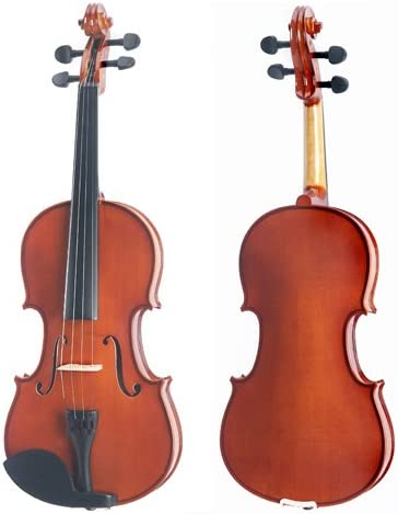 Mendini 16-Inch Varnish Solid Wood Viola w/ Case, Bow, Rosin, Bridge, Strings- (Like New)