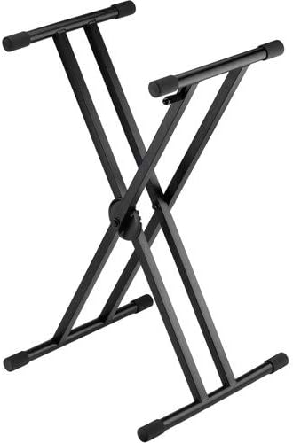 Auray KSCL-2X Double-X Keyboard Stand Clutch Lock, 7 Height, 200lb - Matte Black (Like New)