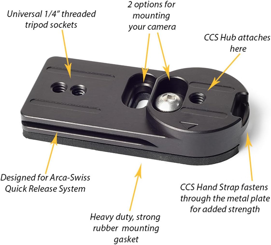 Cotton Carrier Universal Adapter Plate 1/4" Threaded Quick Release Black (Like New)
