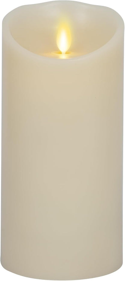 Luminara Flameless Battery Operated LED Candle for Decor, 3.5" x 7", Ivory/Cream (Used)