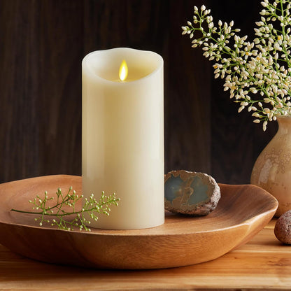 Luminara Flameless Battery Operated LED Candle for Decor, 3.5" x 7", Ivory/Cream (Used)