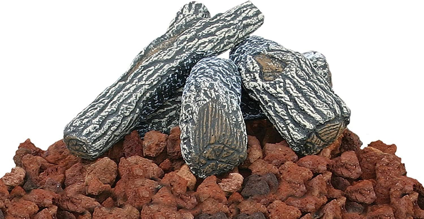 Uniflame Lava Rock and Log Kit for Propane Gas Fire Pits, Decorative Outdoor Set (Like New)