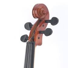 Mendini MA350 12" Satin Antique Solid Wood Viola w/ Case & Bow, Natural Varnish (Like New)