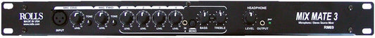 Rolls RM69 MixMate 4 Stereo Inputs 3 Mic/Source RCA XLR Output Phantom Mixer (Used)