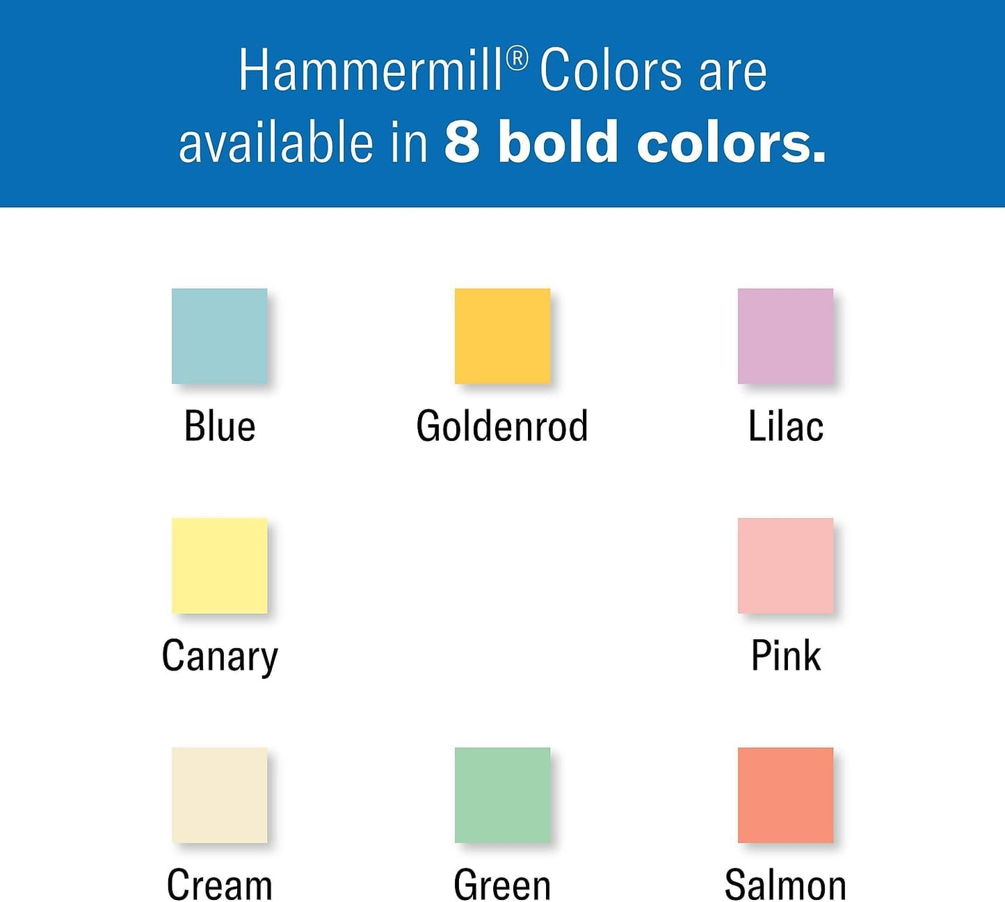 Hammermill 103309CT Recycled Colored Paper for Office & School Print, 20lb, Blue (Like New)