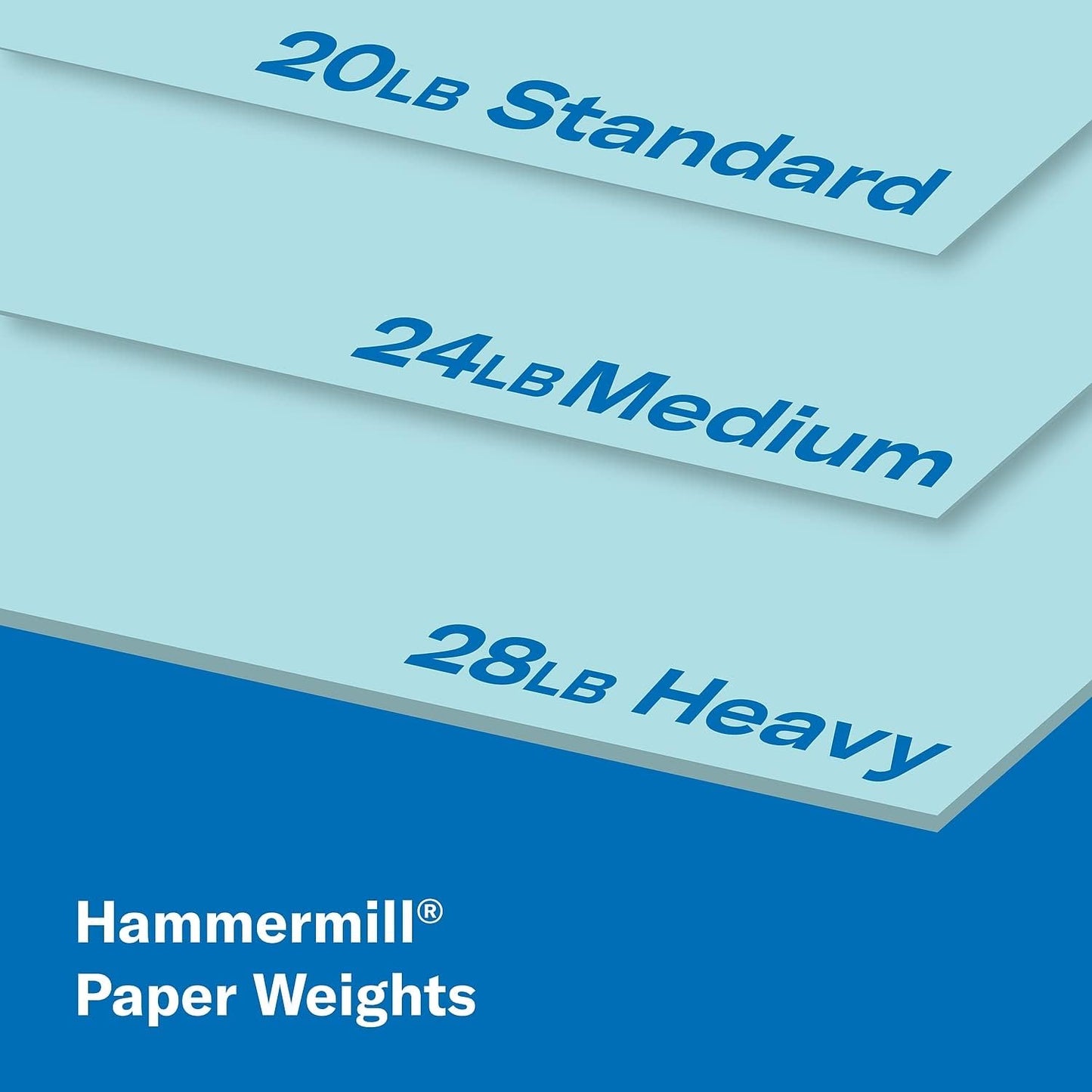 Hammermill 103309CT Recycled Colored Paper for Office & School Print, 20lb, Blue (Like New)