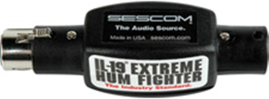 Sescom IL-19 Inline Audio Hum Eliminator Bi-Directional Live Sound Broadcast (Like New)