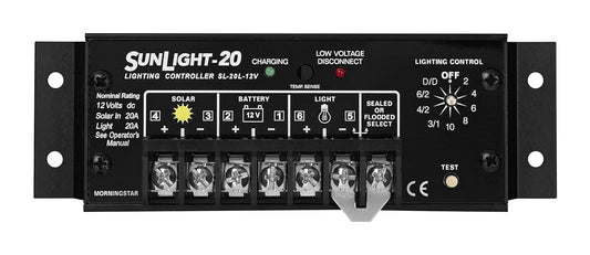Morningstar Corporation SL-20L-12V Solar Charge Controller with Lighting Control (Used)