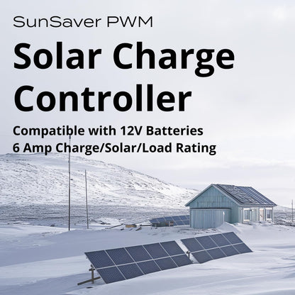 Morningstar Corporation SunSaver 20A PWM Solar Charge Controller, White/Black (Used)