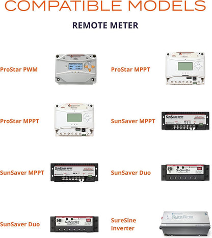 Morningstar Corporation RM-1 Universal Remote LCD Meter for Controller/Inverter (Like New)