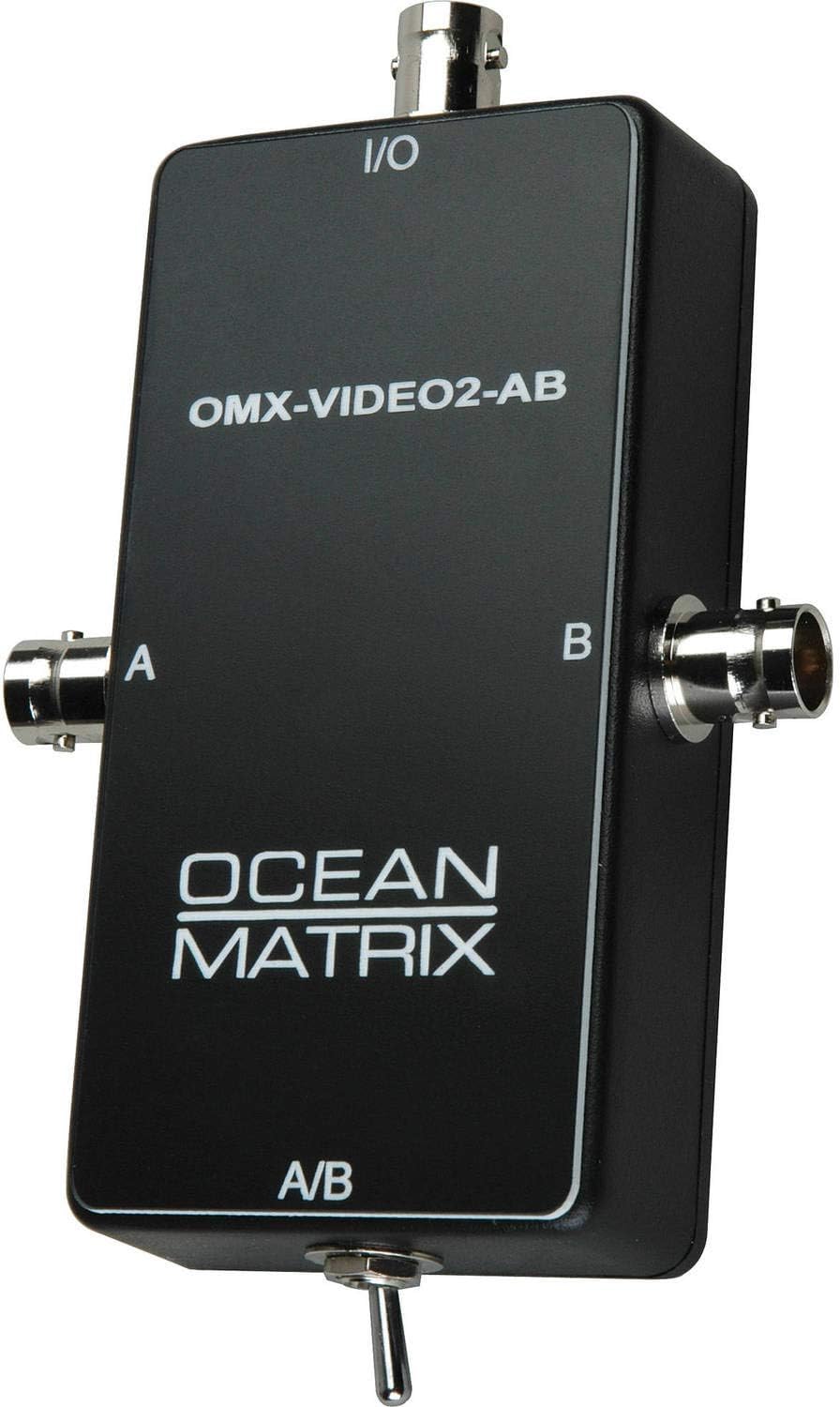 Ocean Matrix OMX-VIDEO2-AB Composite Video BNC Input Expander Switch - Black (Used, No Retail Box)