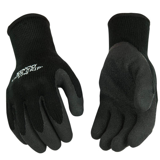 Kinco 1790 Warm Grip Heavy Thermal Work Gloves, Extra Warm, Black - X-Large (Like New)