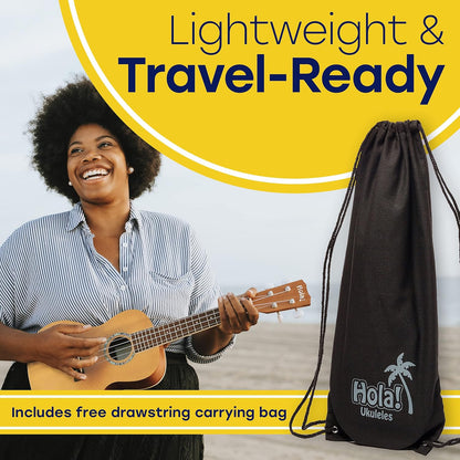 Hola! Music HM-21RD Maple Ukuleles with Bag & More, Soprano 21 Inch - Red (Like New)