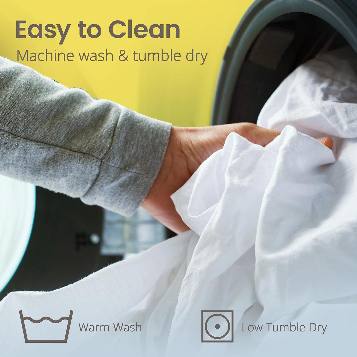 SafeRest Waterproof Polyester Mattress Protector, White - California King Size (New)