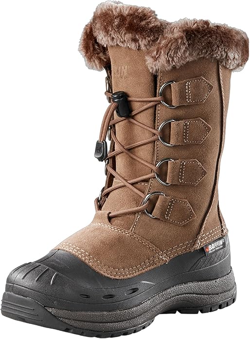 Baffin Chloe Women's Boots for Snow-Covered Terrains, Mid Height, Size 8 - Taupe (New)