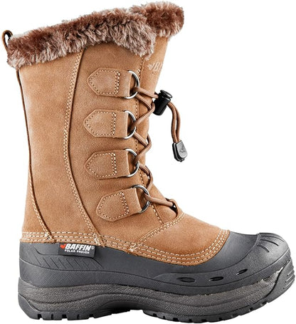 Baffin Chloe Women's Boots for Snow-Covered Terrains, Mid Height, Size 8 - Taupe (New)