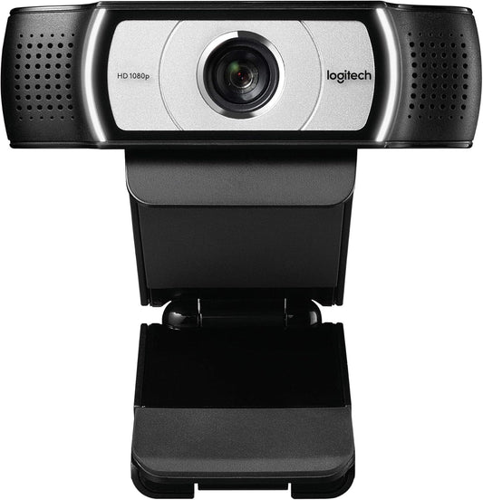 Logitech C930e 100-x 1080P HD Video Webcam, 90-Degree Extended View - Black- (Like New, Damaged Retail Box)