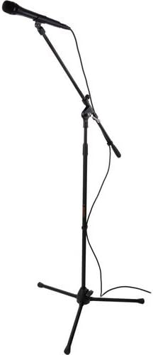 Auray MS-5230F Alloy Steel Tripod Microphone Stand with Cable Clip & Fixed Boom (Like New)