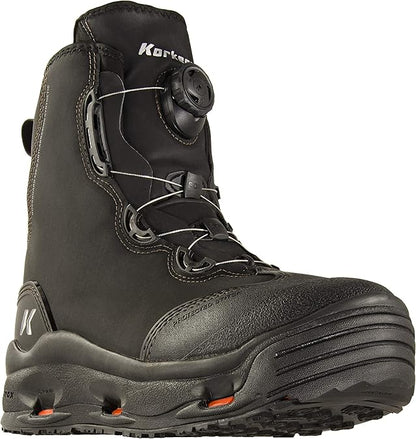 Korkers Devil's Turn-Lock Canyon Wading Boots for Men, Synthetic Rubber Sole (Used)