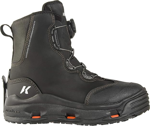 Korkers Devil's Turn-Lock Canyon Wading Boots for Men, Synthetic Rubber Sole (Used)