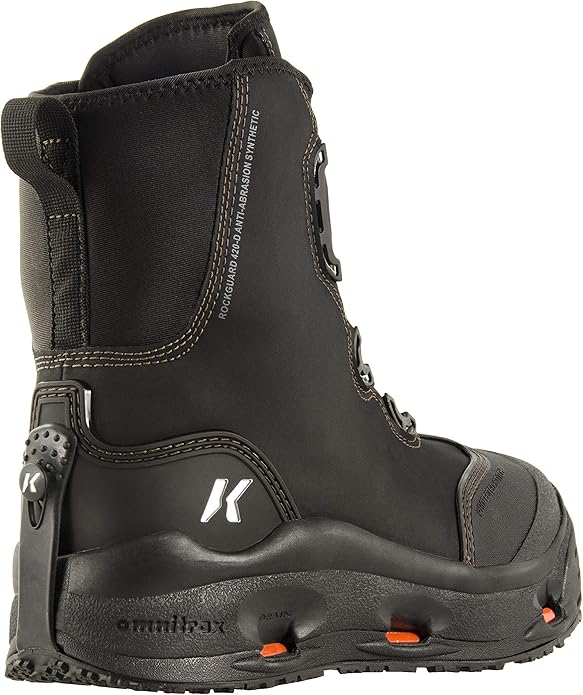 Korkers Devil's Turn-Lock Canyon Wading Boots for Men, Synthetic Rubber Sole (Used)