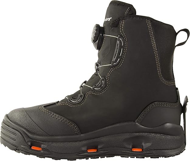 Korkers Devil's Turn-Lock Canyon Wading Boots for Men, Synthetic Rubber Sole (Used)