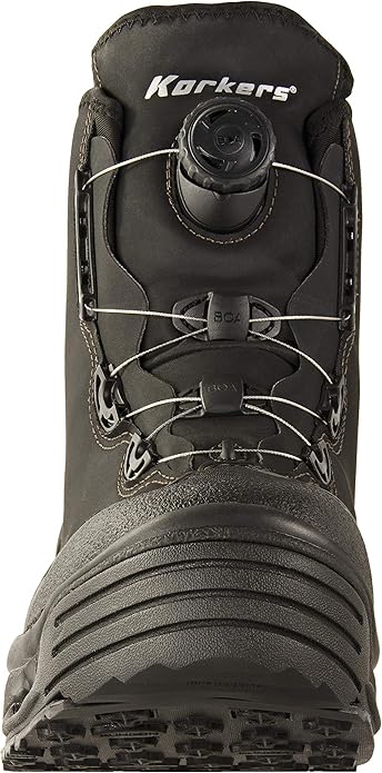 Korkers Devil's Turn-Lock Canyon Wading Boots for Men, Synthetic Rubber Sole (Used)