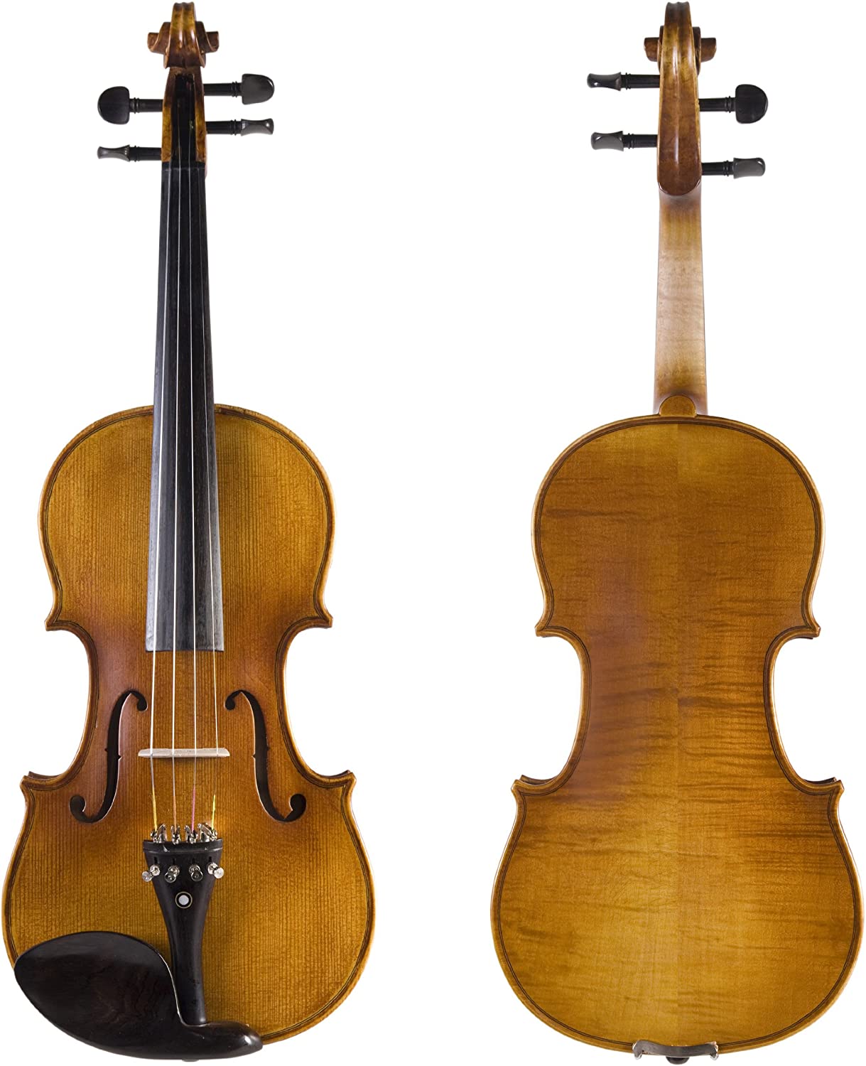 Cecilio CVN-500 Solidwood Ebony Fitted Violin w/ D'Addario Prelude Strings, 4/4 (Used)