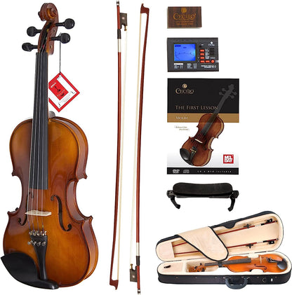 Cecilio Spruce Top Maple Back Violin For Kids & Adults, 1/4 - Natural Varnish-- (Like New)