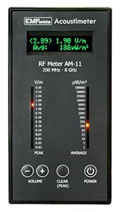 Acoustimeter AM11 Measure Peak and RF Exposure Compact EMF Meter, 0.2-8.0GHz (Used)