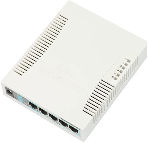 Mikrotik RB260GS CSS106-5G-1S Small SOHO Switch 5x Gigabit Ethernet Plastic Case (Used)