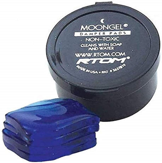Moongel Drum Resonance Pads, Self-Adhesive Gel for Percussion - Blue, (1-Pack) (New, Damaged Retail Box)