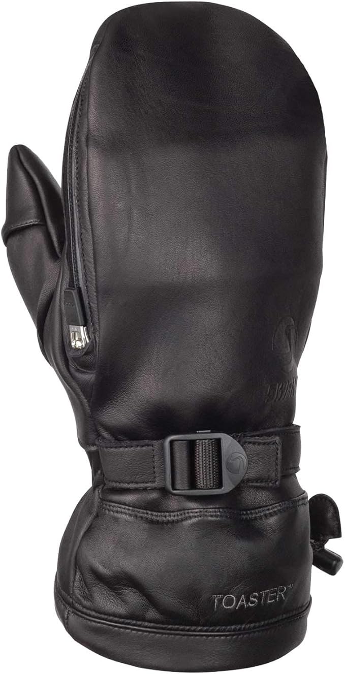 Swany TS-20IM Men's Legend II Toaster Mittens, AquaGuard Lock-Down Zipper, Black (Used)