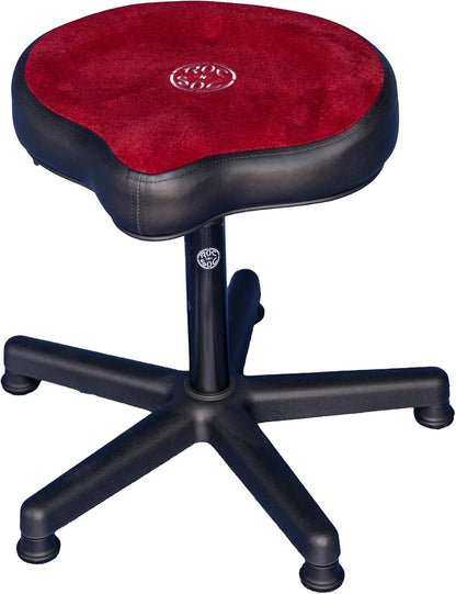 ROC-N-SOC Lunar Series L-Shaped Modern Metal Hydraulic Gas Lift Drum Throne (Like New)