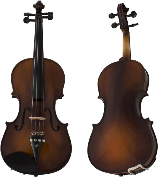 Cecilio CVN-EAV Ebony Fitted Solidwood Violin w/Hard Case, 4/4 - Varnish Antique (Used)