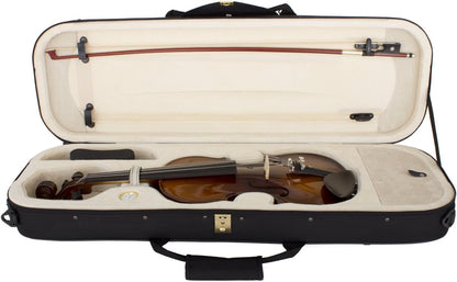 Cecilio CVN-EAV Ebony Fitted Solidwood Violin w/Hard Case, 4/4 - Varnish Antique (Used)