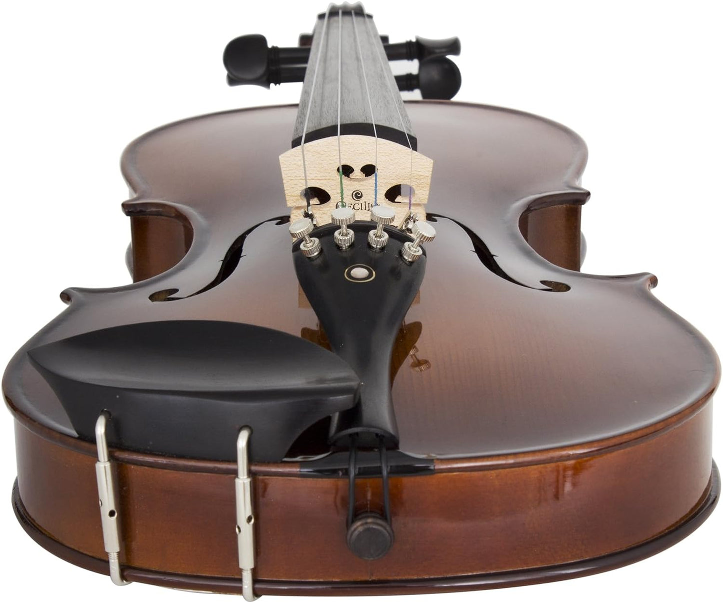Cecilio CVN-EAV Ebony Fitted Solidwood Violin w/Hard Case, 4/4 - Varnish Antique (Used)