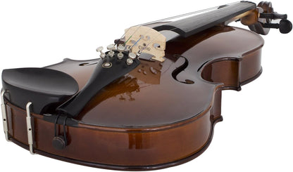 Cecilio CVN-EAV Ebony Fitted Solidwood Violin w/Hard Case, 4/4 - Varnish Antique (Used)