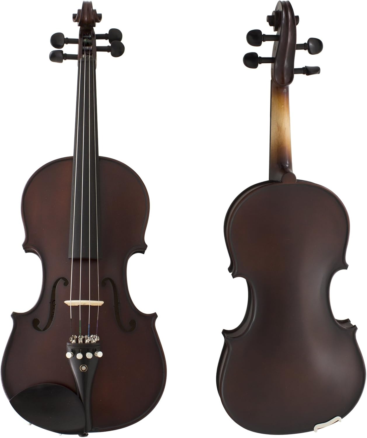 Cecilio 4/4CVN-EAS Ebony Fitted Violin w/ Deluxe Oblong Hard Case, Satin Antique (Used)