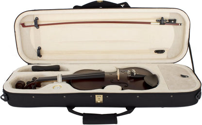 Cecilio 4/4CVN-EAS Ebony Fitted Violin w/ Deluxe Oblong Hard Case, Satin Antique (Used)