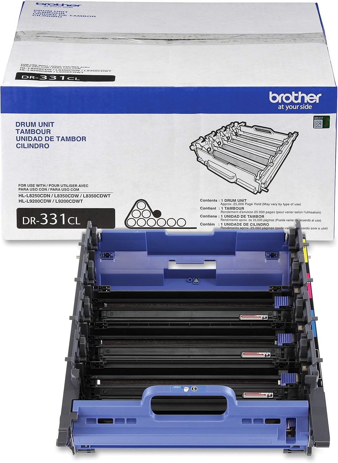 Brother DR331CL Laser Printer's Imaging Drum Unit Set for Home, 2500-Page Yield (Like New)